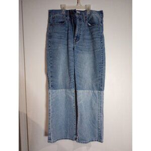 Madewell Jeans Women's Size 27 Two Tone Retro Crop Boot Cut Light/Medium Wash